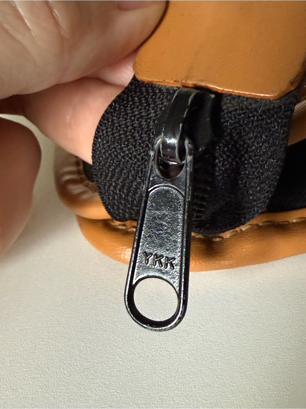 Vintage Christian Dior Clutch Black Canvas CD Logo Leather Trim Zip Pouch - Picture 7 of 8